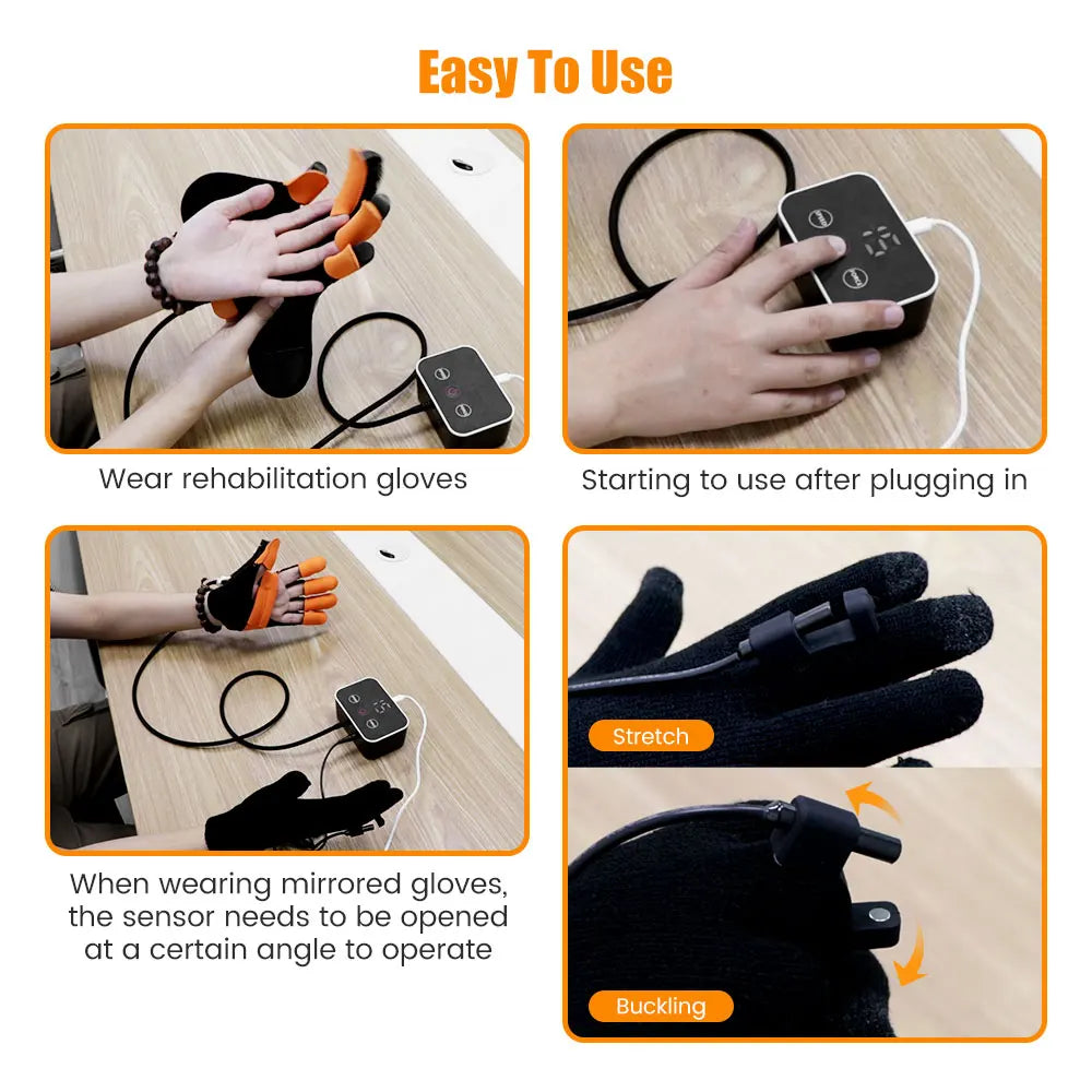 Rehabilitation Robot Glove Hand Device Finger Training Massage Gloves Stroke Hemiplegia Rehabilitation Hand Function Recovery