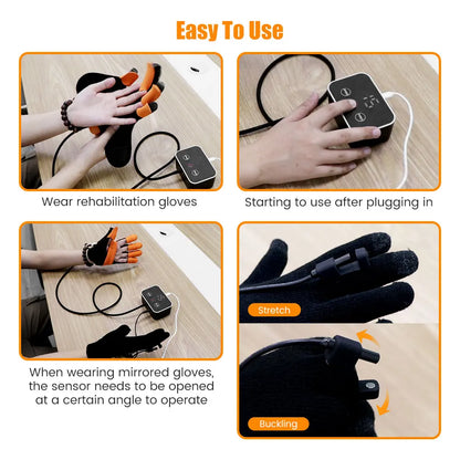 Rehabilitation Robot Glove Hand Device Finger Training Massage Gloves Stroke Hemiplegia Rehabilitation Hand Function Recovery