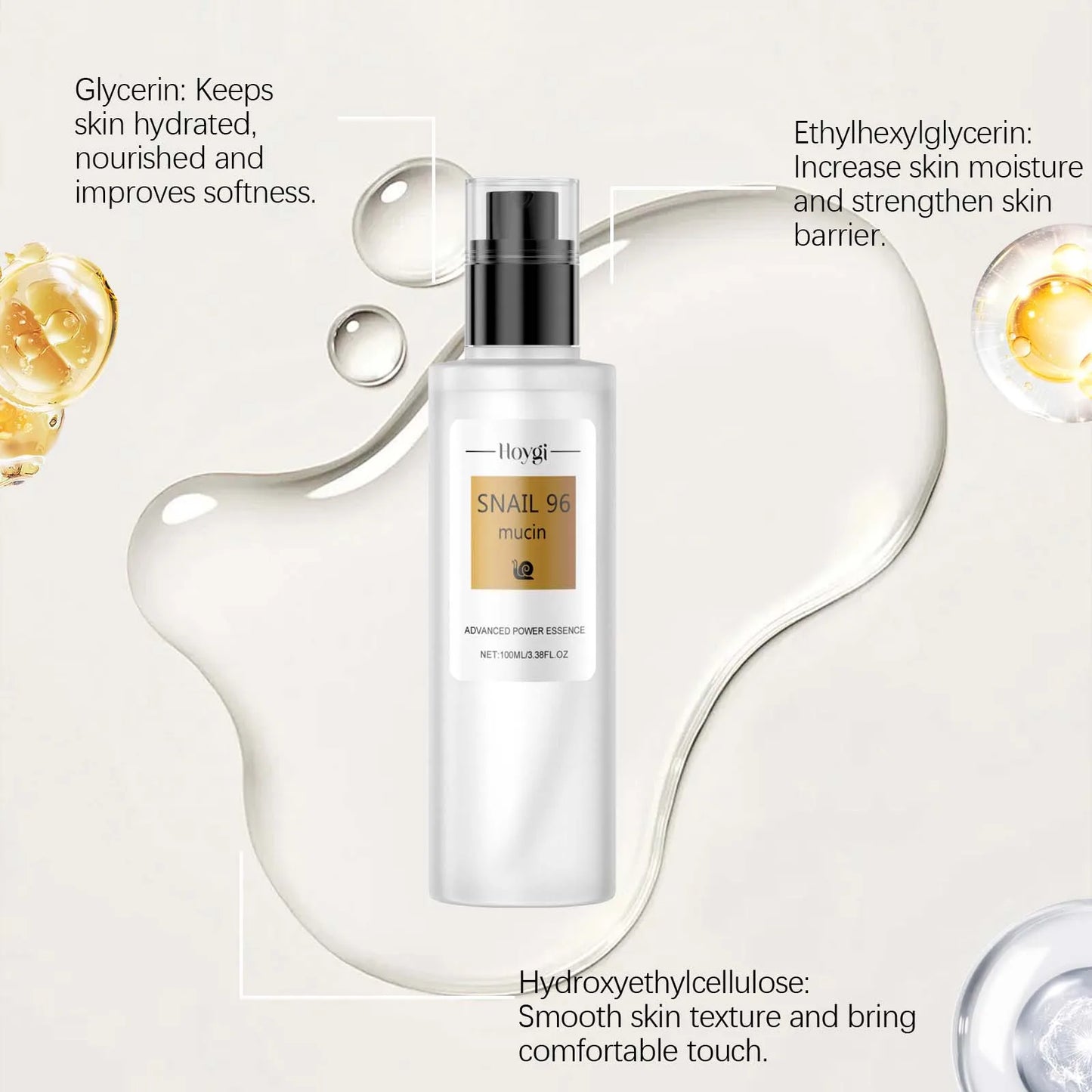Snail 96 Mucin Power Essence Fading Fine Lines Face Serum Moisturizing Lifting Firming Smoothing Nourishin Brightening Skin Care