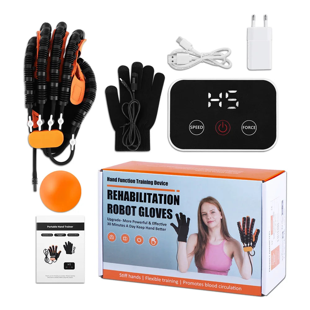 Rehabilitation Robot Glove Hand Device Finger Training Massage Gloves Stroke Hemiplegia Rehabilitation Hand Function Recovery