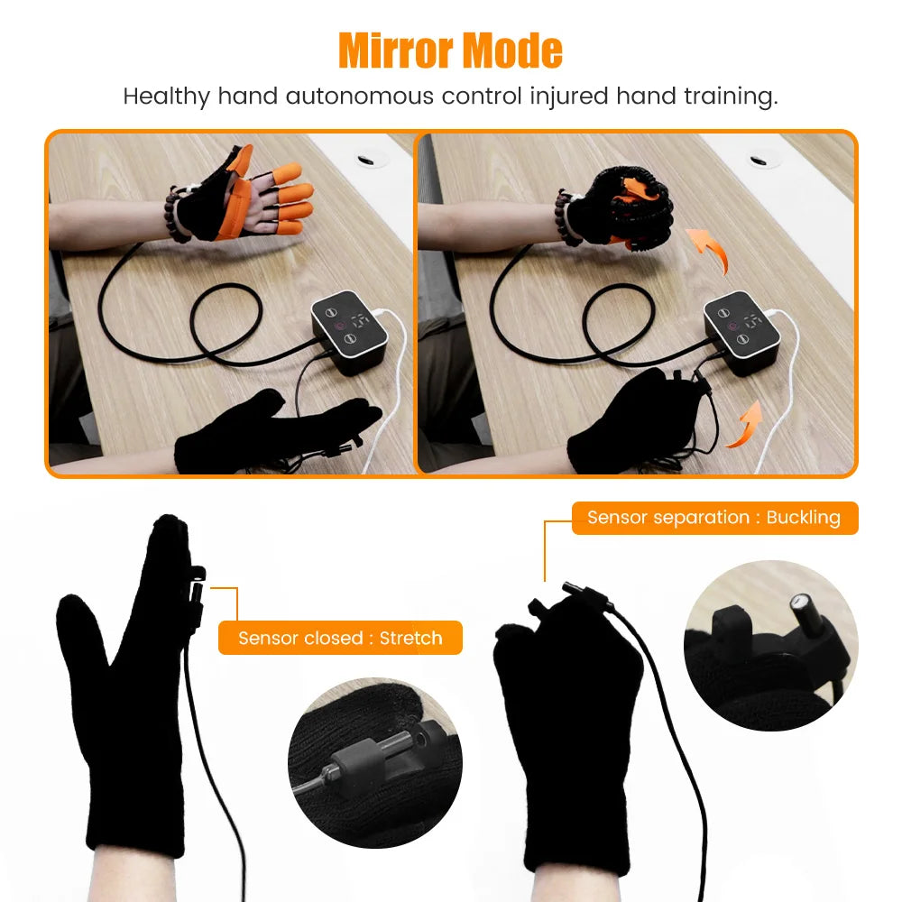 Rehabilitation Robot Glove Hand Device Finger Training Massage Gloves Stroke Hemiplegia Rehabilitation Hand Function Recovery
