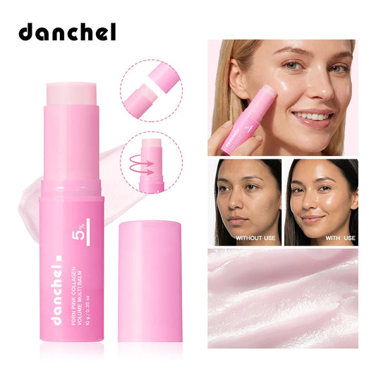 PDRN Pink Collagen Volume Multi Balm Brighten Skin Plump Smooth Radiant Deep Hydration Moisturization Portable Collagen Stick