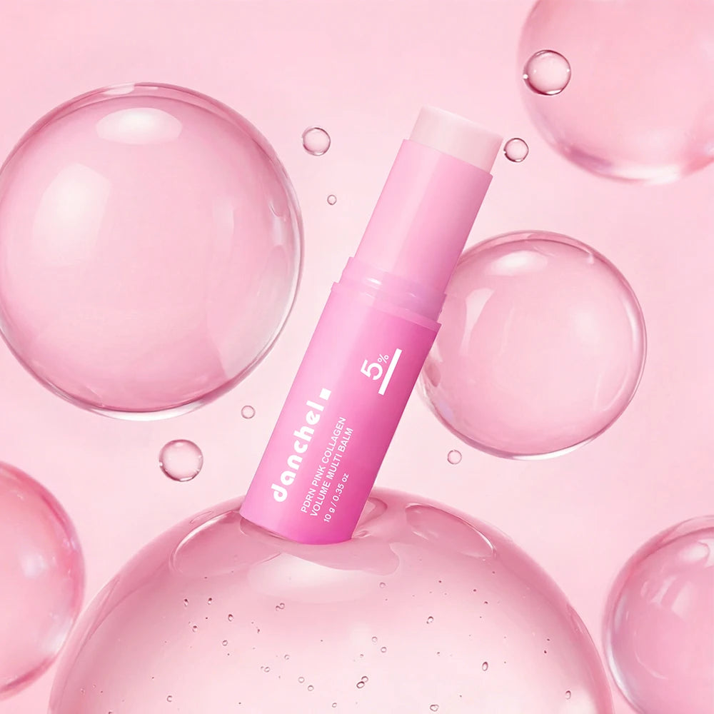 PDRN Pink Collagen Volume Multi Balm Brighten Skin Plump Smooth Radiant Deep Hydration Moisturization Portable Collagen Stick