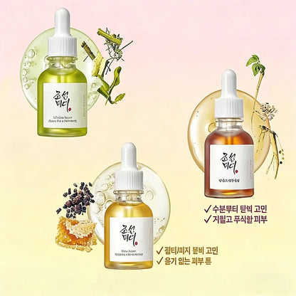 Korean Beauty of Joseon Green Tea Ginseng White Rice Honey Essence Liquid Moisturizing Antioxidant and Skin Repairing Properties