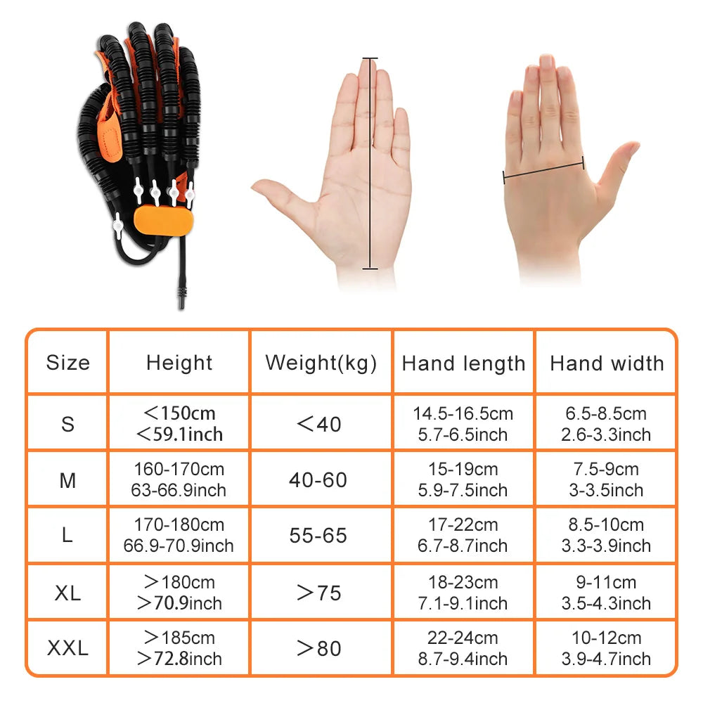 Rehabilitation Robot Glove Hand Device Finger Training Massage Gloves Stroke Hemiplegia Rehabilitation Hand Function Recovery
