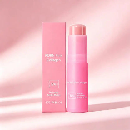 Collagen Pink Multi Balm Stick Moisturizing Deep Hydrating Wrinkle Bounce Lifting Facial Cream Skin Care Korean Makeup Base