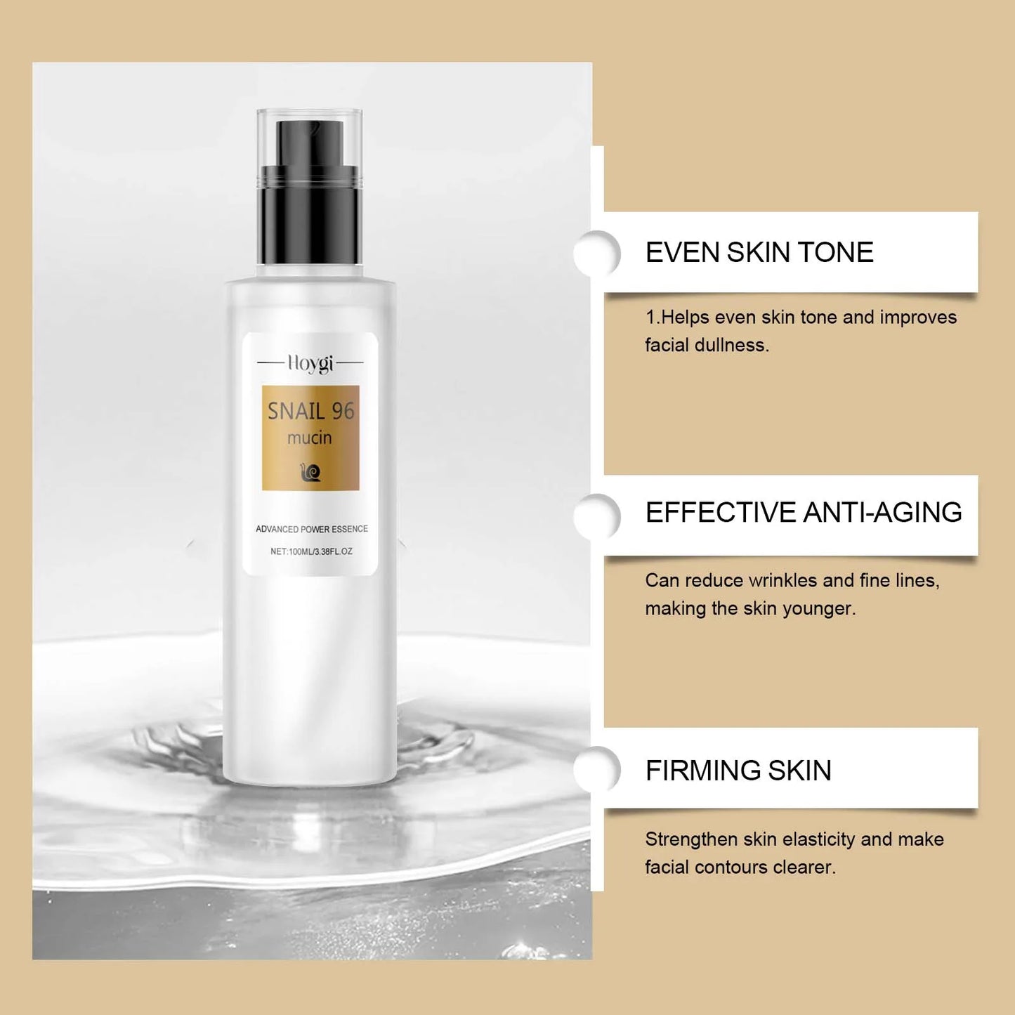 Snail 96 Mucin Power Essence Fading Fine Lines Face Serum Moisturizing Lifting Firming Smoothing Nourishin Brightening Skin Care