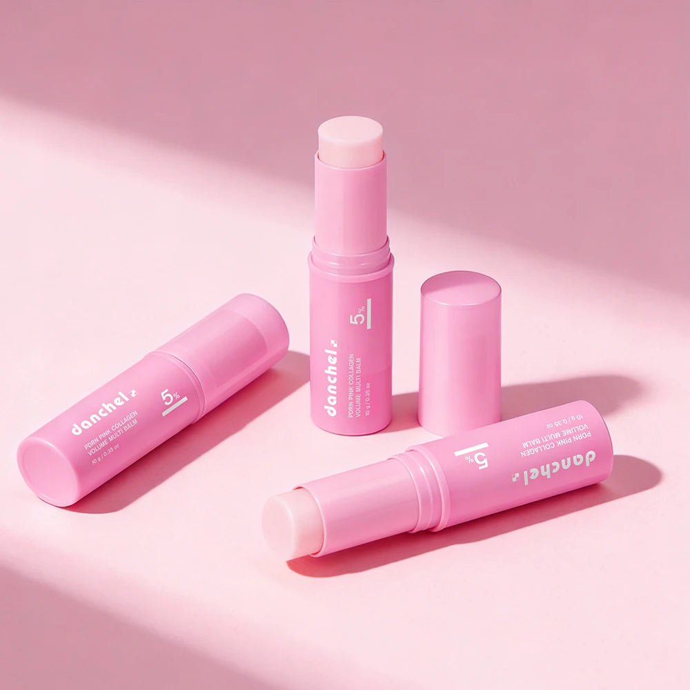 PDRN Pink Collagen Volume Multi Balm Brighten Skin Plump Smooth Radiant Deep Hydration Moisturization Portable Collagen Stick